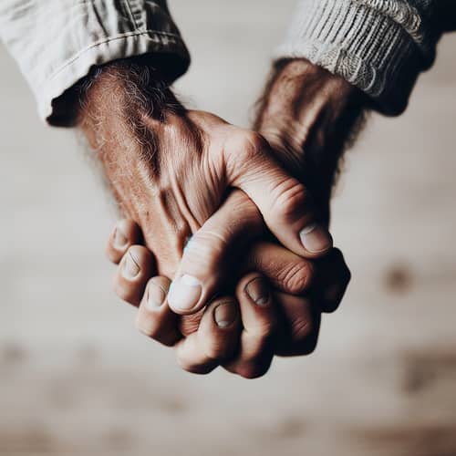 Unity and Trust: Detailed Hands Symbolize Respectful Interaction