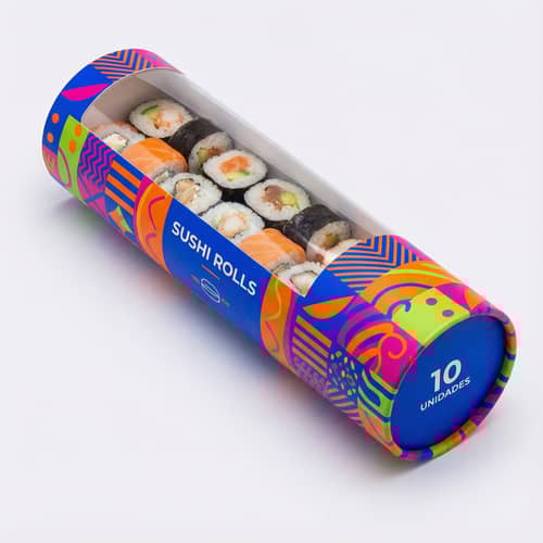 Modern Sushi Storage Tube - 10 Rolls Capacity Modern Sushi Storage Tube - 10 Rolls Capacity