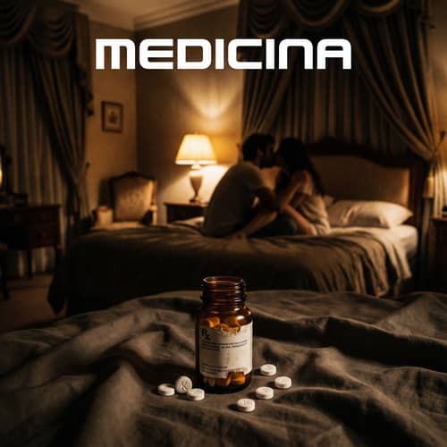 Medicina Album Cover: Aesthetic Bedroom Scene Medicina Album Cover: Aesthetic Bedroom Scene