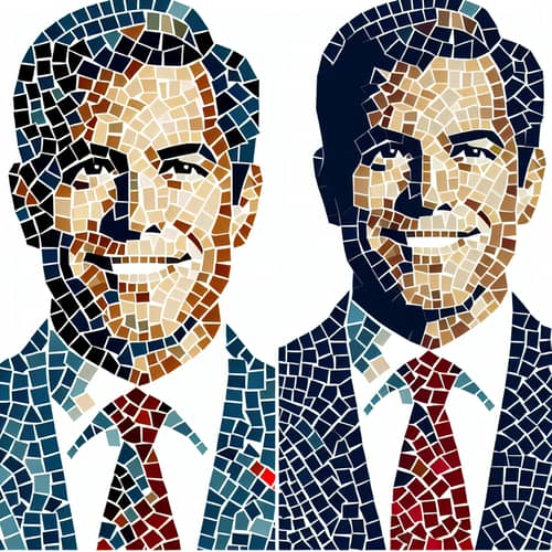 Distinguished Middle-Aged Politician Mosaic Image