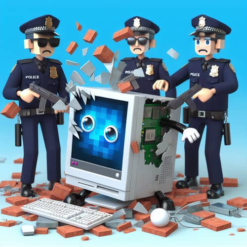 Police Force Destroys Computer Evidence