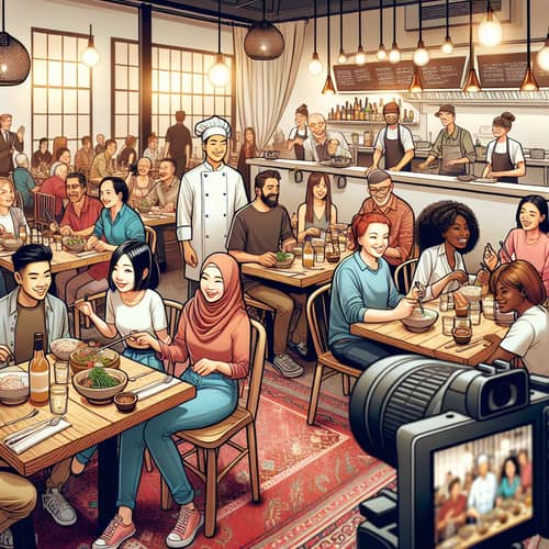 Dynamic Restaurant Scene for YouTube Videos