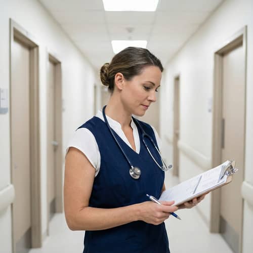 Professional Nurse in Uniform - Caring & Competent Professional Nurse in Uniform - Caring & Competent