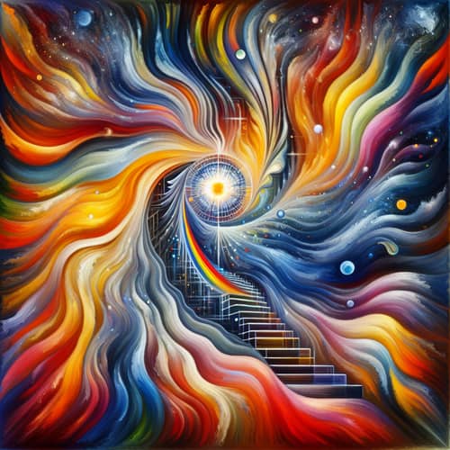 Dynamic Painting Bursting with Energy and Inspiration | Personal Growth Art