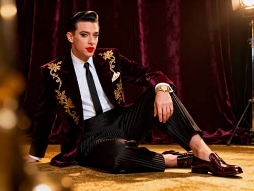 Eminem as a 1950s Soul Singer Portrait Eminem as a 1950s Soul Singer Portrait