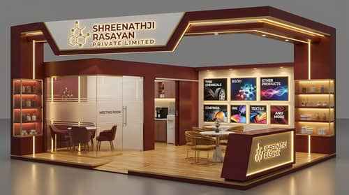 Futuristic Exhibition Stall Design for Shreenathji Rasayan Futuristic Exhibition Stall Design for Shreenathji Rasayan