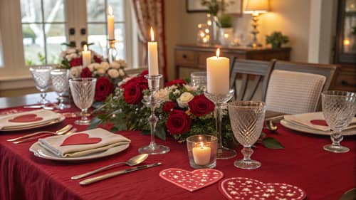 Valentine's Day Table Setting Ideas