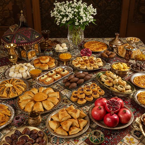 Eid Brunch Table: Delicious Arabic Food Ideas