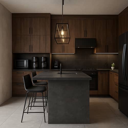 Modern Rustic Kitchen Redesign with Central Island