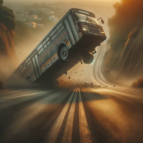 Bus Overturns: A Dramatic City Incident