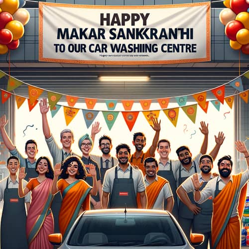 Celebrating Makar Sankranthi at Our Diverse Car Washing Centre