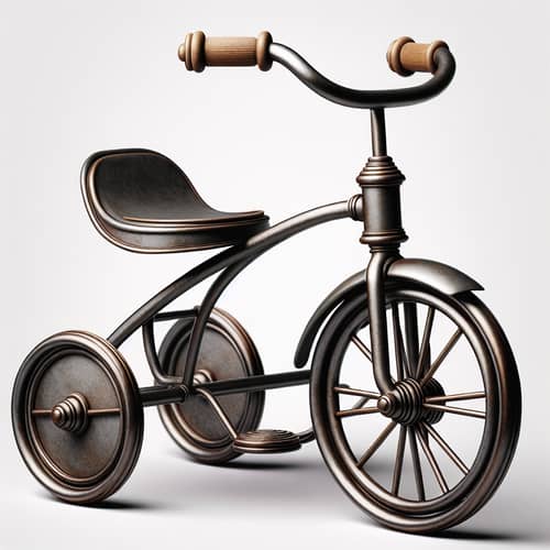 Durable Iron Baby Tricycle - Vintage Three-Wheel Design