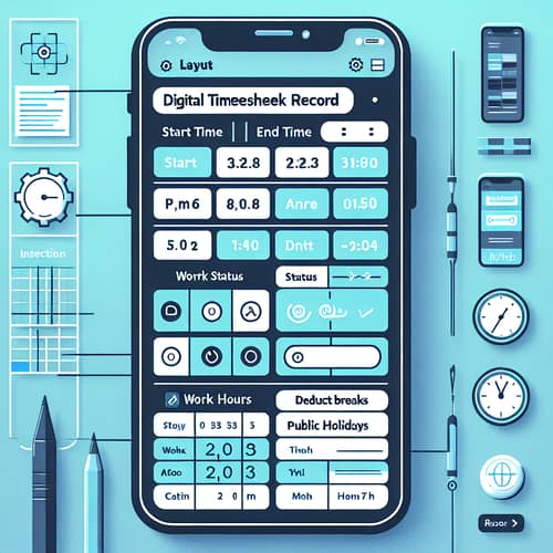 Mobile Layout Design for Digital Timesheet Claim Record