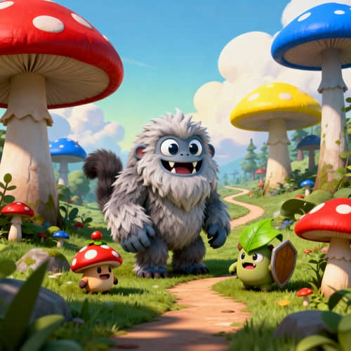 3D-Looking 2D Maple Story-Inspired Monsters Art