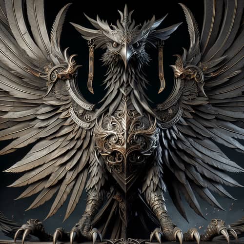 Gothic Military Phoenix Art - Stunning Design