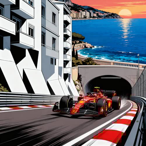 Dynamic Monte Carlo F1 Grand Prix Poster Art