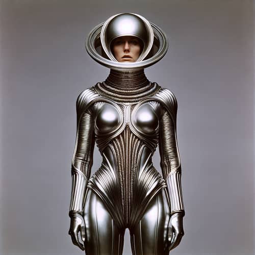 Kate McCrae in Silver Suit - The Black Hole