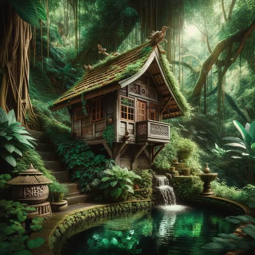 Vintage Timber Cottage in Jungle | Tranquil Retreat