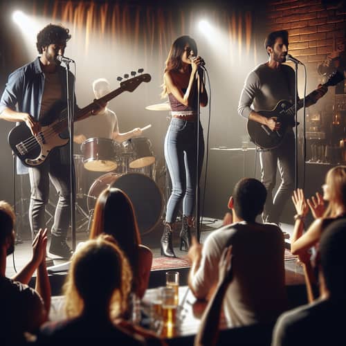 Diverse Band Performs Cover Song on Intimate Stage