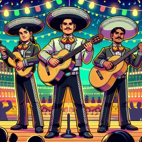 Cartoon Sierreño Music Group | Traditional Outfits