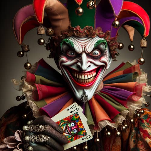 Vibrant and Bold Jester Illustration