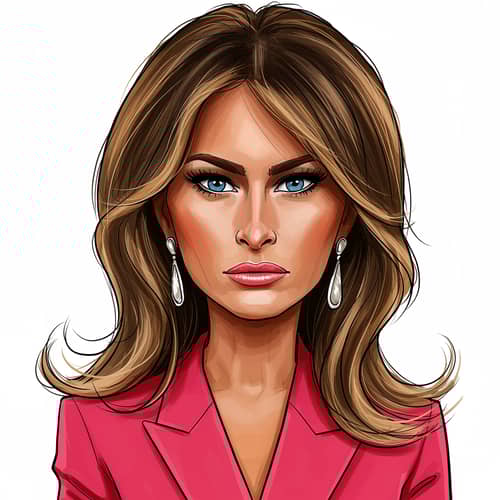Melania Trump Caricature Artwork