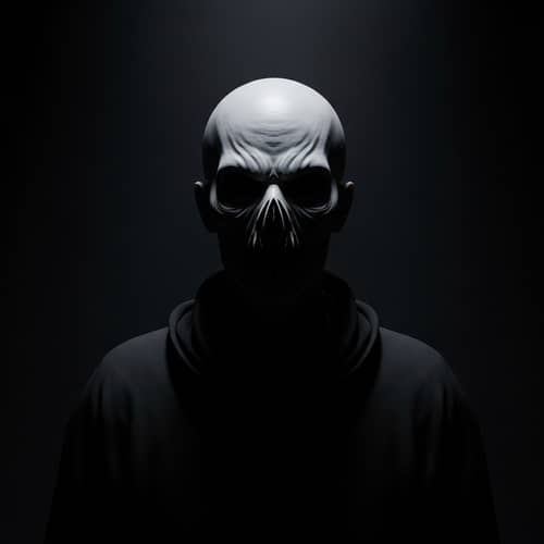 Eerie Humanoid Shadow Entity in Lovecraftian Horror