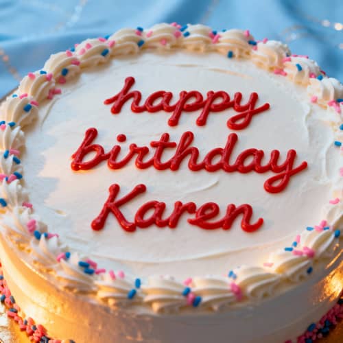 Happy Birthday Karen Cake Celebration Happy Birthday Karen Cake Celebration