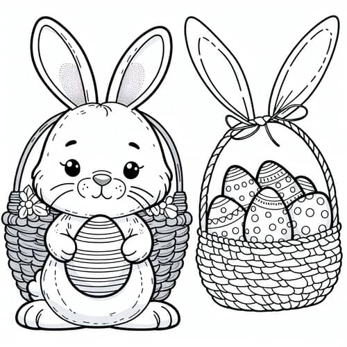 Easter Bunny Coloring Page for Kids | Free Printable Activity