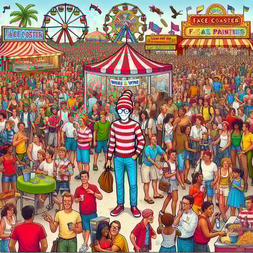 Summer Carnival Search and Find Puzzle Book | Fun Challenge Game