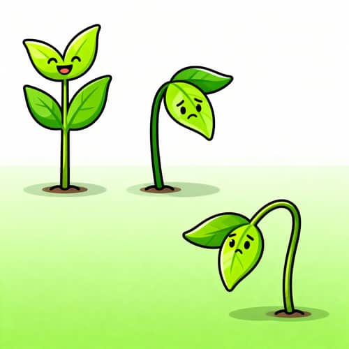 Garden Plant Emotions: Vector Art Showcase