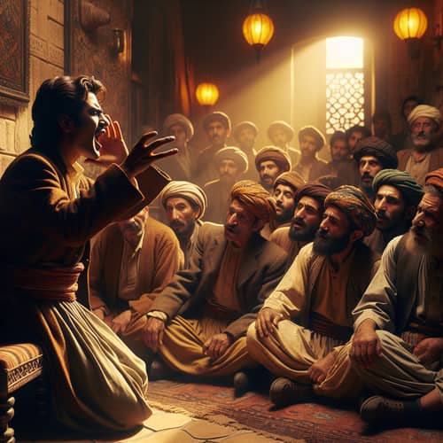 Passionate Kurdish Man Sings in Vintage Room | Traditional Song