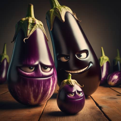 Eggplant Bullying Scene: Small Eggplant Resilience Story