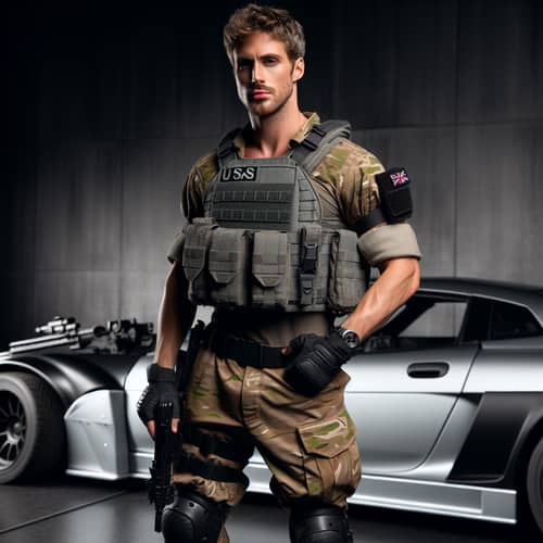 Ryan Gosling Drive Movie Look in SAS Gear with Stunt Car