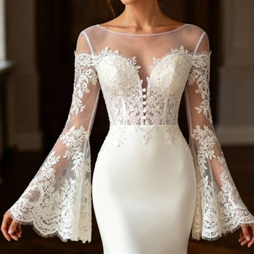 Elegant Mermaid Wedding Dress Pattern 38/40 Elegant Mermaid Wedding Dress Pattern 38/40