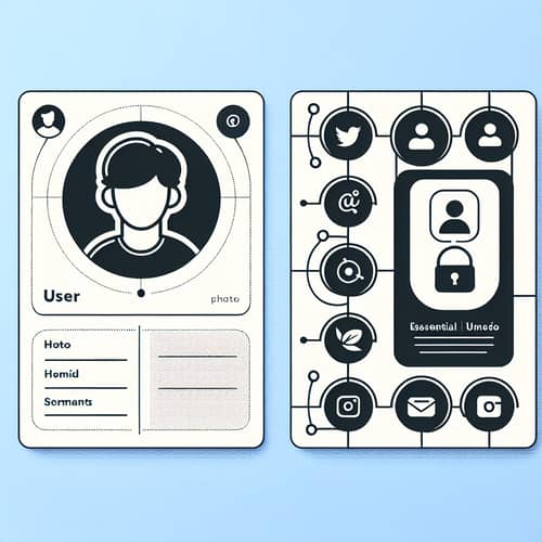 User Info Card Design | Essential User Information | Social Media Links