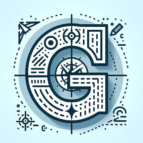 Guidance Icon Design | Minimalist 'G' with Orientation Details