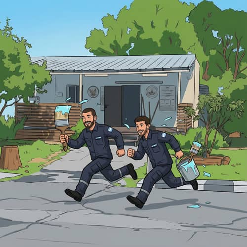 Create a Fun Cartoon with Paint Brushes