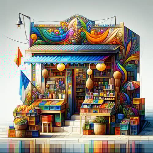 Abstract Realism Showcase of UMKM in Indonesia
