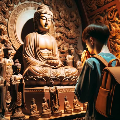 Buddhist Temple Visit: Paying Respects to Buddha & Bodhisattva