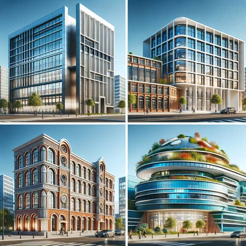 Modern School Facades: Diverse Architectural Styles