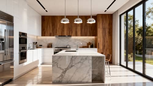 Contemporary 3D Kitchen Design & Visualization