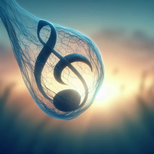 Reviving Musical Note in Light Cocoon - Serene Morning Ambiance