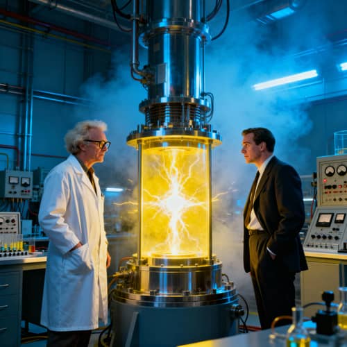 Dr. Emmett Brown & Oppenheimer by Nuclear Reactor Dr. Emmett Brown & Oppenheimer by Nuclear Reactor