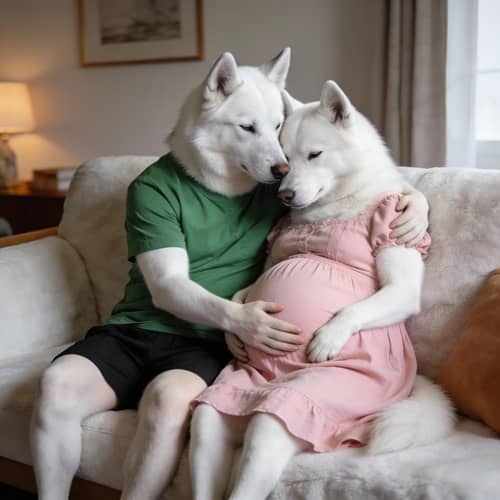 Adorable Husky Dogs: Embracing Love and Family
