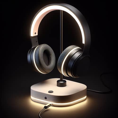 Headphone Stand with Night Light Feature
