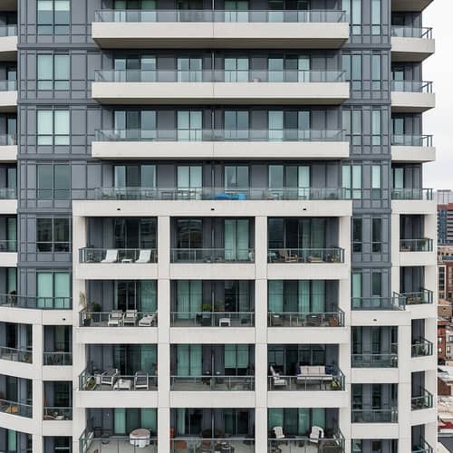 20-Level Residential Building with Terraces