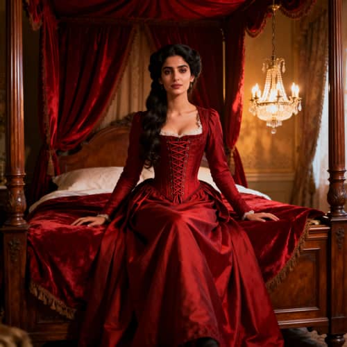 Regal Victorian Elegance: A Captivating Portrait