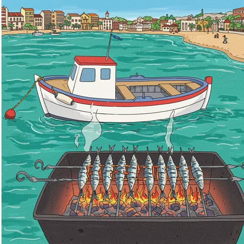 Sardine Espeto: Grilled in Malaga's Coastal Charm