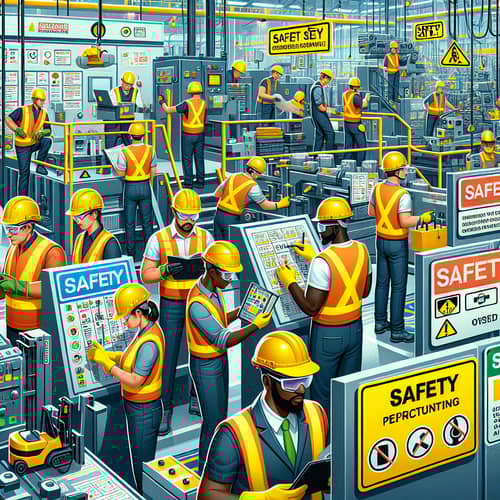 Workplace Safety at Factory: Diligent and Diverse Workforce in Action